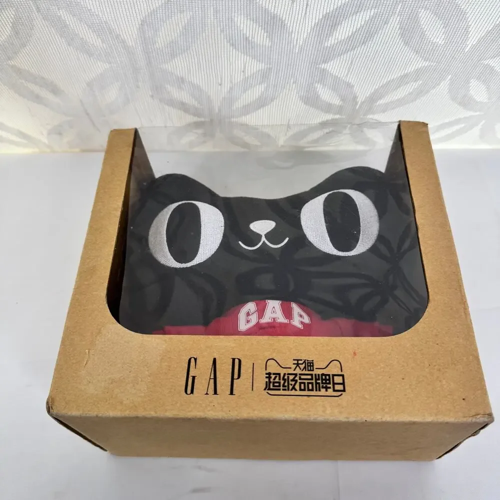Tmall Gap Gatsby Black‎ Cat Recordable Message Plush In Red Hoodie